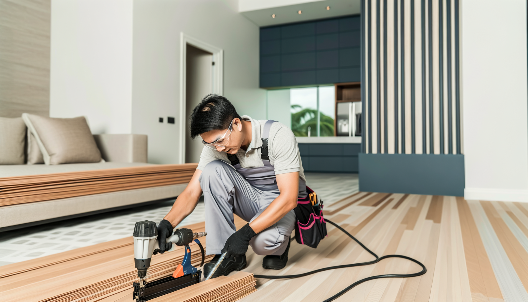 Professional hardwood floor installation services in Plano, TX